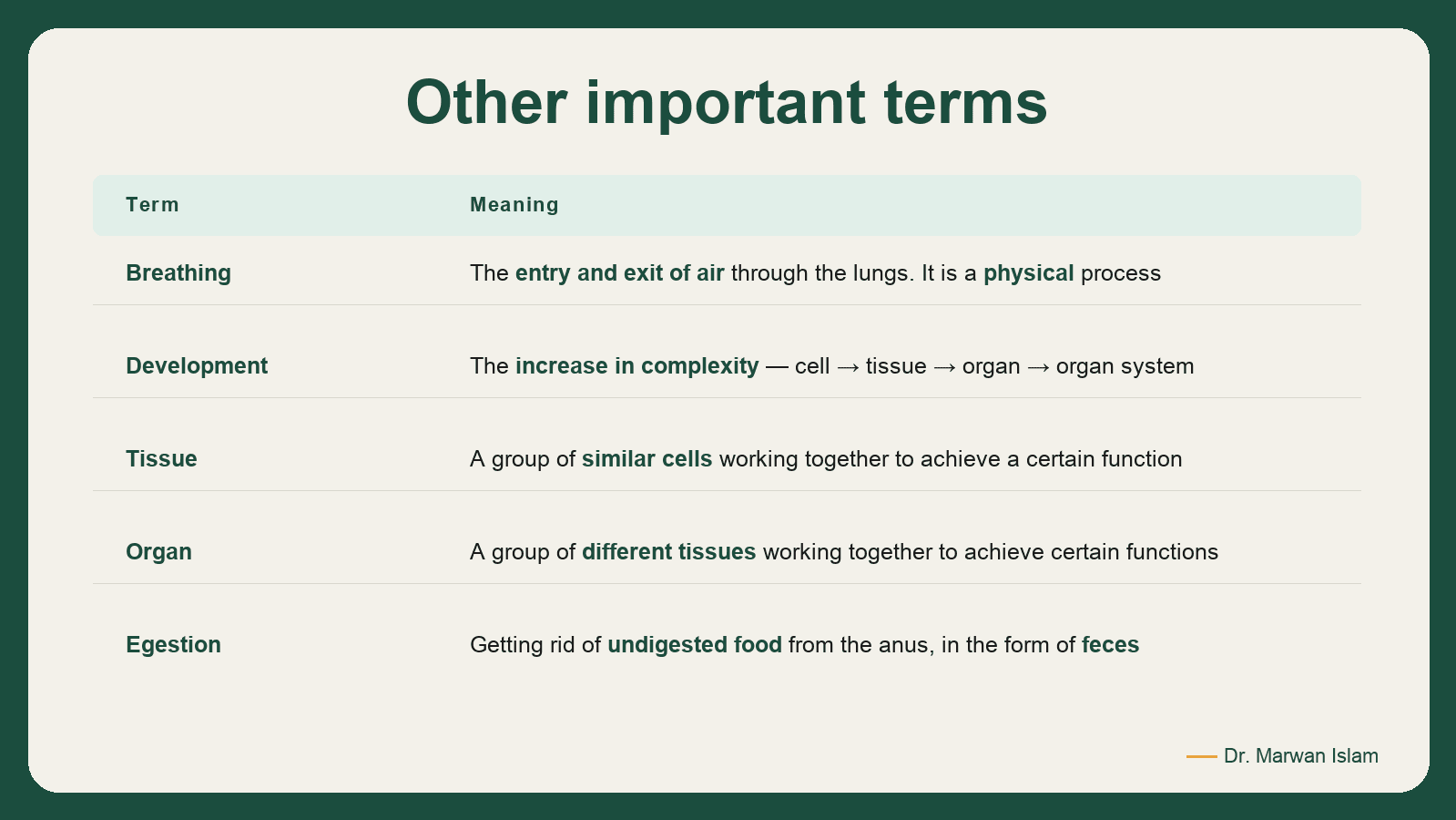 Slide 3: Other important terms